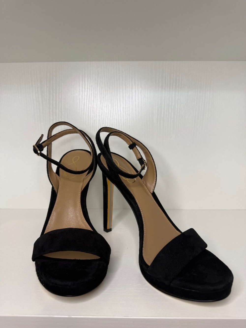 Sam Edelman Jade Platform Heels Black Suede - SOLD OUT Style! NWOB